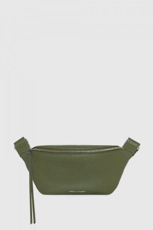 Borseta Dama Rebecca Minkoff Bree Belt Bag With Webbing Strap Masline Verzi | 5079382-IH