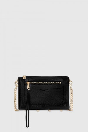 Geanta Crossbody Dama Rebecca Minkoff Avery Crossbody Negrii | 3152089-GW