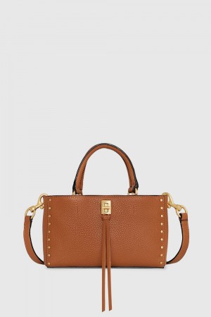 Geanta Crossbody Dama Rebecca Minkoff Darren Top Handle Crossbody Caramello | 5872093-YR