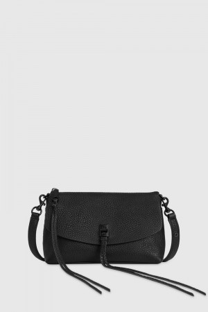 Geanta Crossbody Dama Rebecca Minkoff Darren Top Zip Crossbody Negrii Negrii | 1475362-ZG