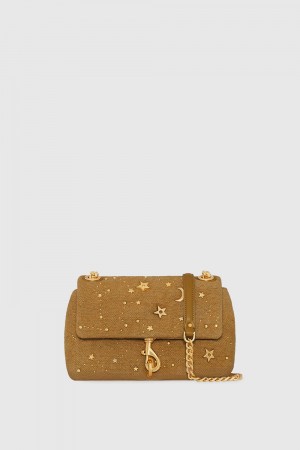 Geanta Crossbody Dama Rebecca Minkoff Edie Crossbody With Celestial Studs Portocalii Inchis | 6951840-IH