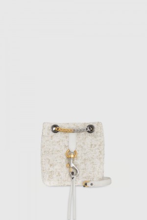 Geanta Crossbody Dama Rebecca Minkoff Edie Mini Bucket Maro | 6791243-WU