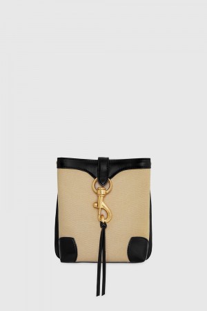Geanta Crossbody Dama Rebecca Minkoff Megan Mini Feed Negrii | 8937015-QV