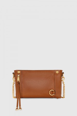 Geanta Crossbody Dama Rebecca Minkoff Mini M.A.B. Crossbody Caramello | 9681342-MO