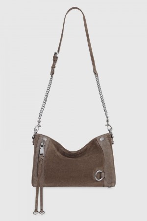 Geanta Crossbody Dama Rebecca Minkoff Mini M.A.B. Crossbody Gri | 6182547-ZB