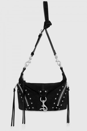 Geanta Crossbody Dama Rebecca Minkoff Small Julian Crossbody With Star Studs Negrii | 5614823-OJ
