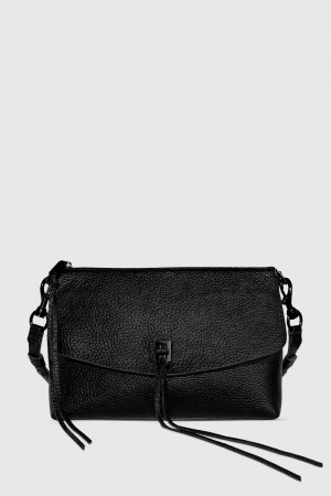Geanta De Umar Dama Rebecca Minkoff Darren Top Zip Shoulder Bag Negrii Negrii | 7249035-YJ