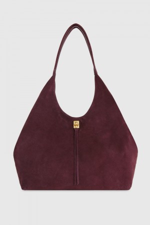 Geanta De Umar Dama Rebecca Minkoff Darren Signature Carryall Rosii Inchis | 3957604-LW