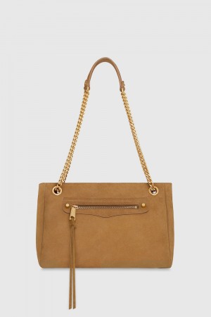 Geanta De Umar Dama Rebecca Minkoff Regan Shoulder Bag Walnut | 7150284-IF