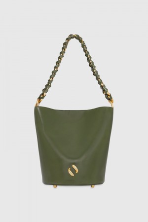 Geanta Galeata Dama Rebecca Minkoff Infinity Bucket Masline Verzi | 3892574-FW