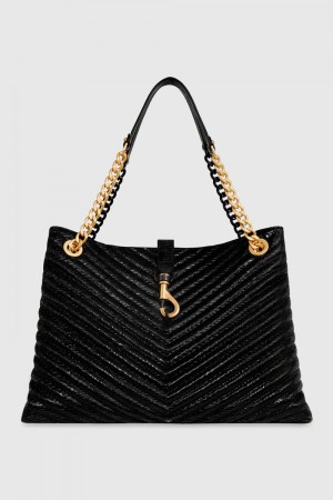 Geanta Tote Dama Rebecca Minkoff Edie Tote Negrii Colorati | 5079418-ZB