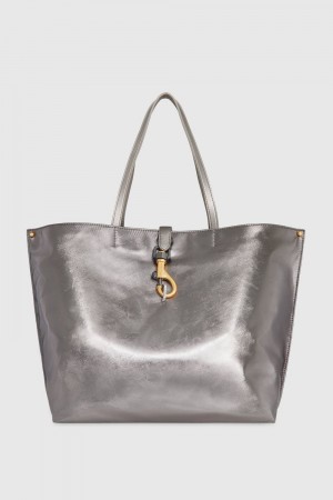 Geanta Tote Dama Rebecca Minkoff Megan Nylon Tote Gri Inchis | 5819063-PF