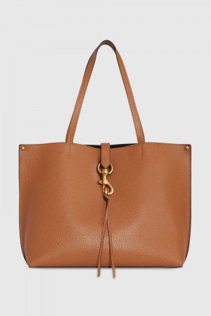 Geanta Tote Dama Rebecca Minkoff Megan Tote Caramello/Antique Brass | 2506419-WC