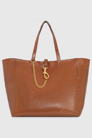 Geanta Tote Dama Rebecca Minkoff Megan Weekender Tote With Travel Sleeve Caramello | 3674850-MF