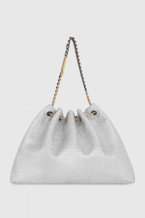 Geanta Tote Dama Rebecca Minkoff Soft Tote Argintii | 0285976-NZ