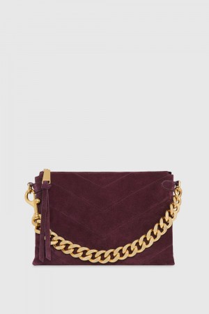 Marochinarie Mica Dama Rebecca Minkoff Edie Maxi Crossbody Rosii Inchis | 7569382-TO