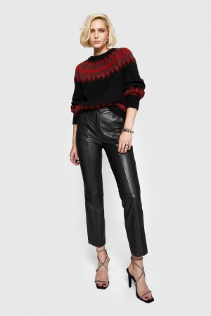 Pantalonii Dama Rebecca Minkoff Madelyn Pants Negrii | 6739021-CV