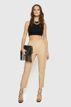 Pantalonii Dama Rebecca Minkoff Madelyn Pants Maro | 1398576-LQ