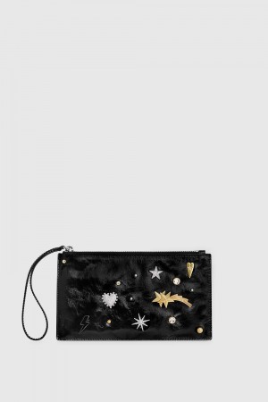 Poșete Dama Rebecca Minkoff Medium Celestial Studded Pouch Colorati | 3087916-EY