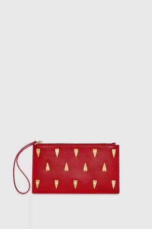 Poșete Dama Rebecca Minkoff Medium Heart Studded Pouch Colorati | 6328475-OP