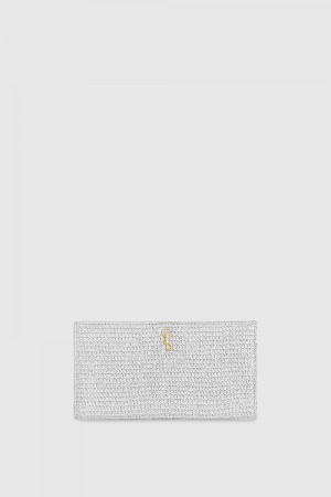Poșete Dama Rebecca Minkoff Soft Wallet On A Chain Argintii | 8902315-IP