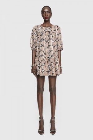 Rochie Dama Rebecca Minkoff Felicity Dress Bej | 1794536-SN