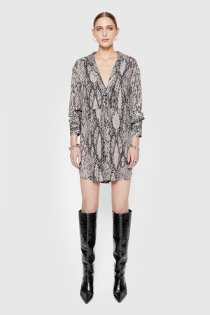 Rochie Dama Rebecca Minkoff Ophelia Tie Dress Colorati | 0827364-ER
