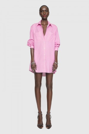 Rochie Dama Rebecca Minkoff Tori Dress Albastru Deschis | 5971026-BR