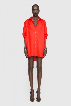 Rochie Dama Rebecca Minkoff Tori Dress Rosii | 1867543-TE