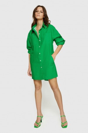Rochie Dama Rebecca Minkoff Tori Dress Verzi | 5972063-IR