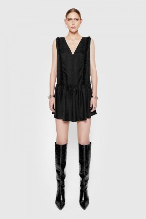 Rochie Dama Rebecca Minkoff Valerie Mini Dress Negrii | 7340296-EW