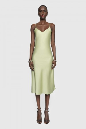 Rochie Dama Rebecca Minkoff Verona Slip Dress Verde Menta | 6714830-PB