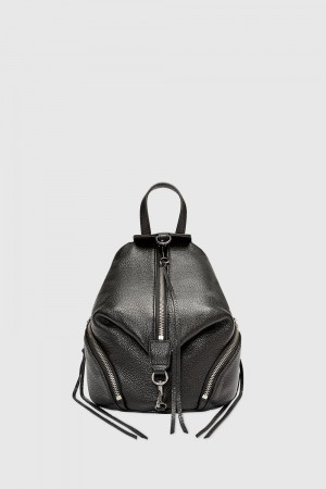 Rucsacuri Dama Rebecca Minkoff Convertible Mini Julian Backpack Negrii Gri | 7302956-NE