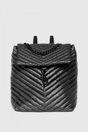 Rucsacuri Dama Rebecca Minkoff Edie Nylon Backpack Negrii | 5927618-HW