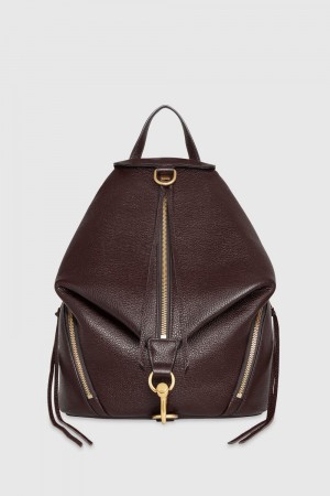 Rucsacuri Dama Rebecca Minkoff Julian Backpack Cigaro/Antique Brass | 7902143-BD