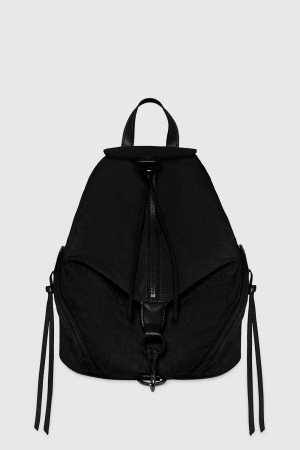 Rucsacuri Dama Rebecca Minkoff Julian Washed Nylon Backpack Negrii | 6213957-AO