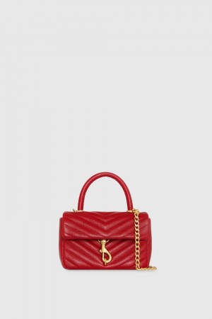 Top Handle Bags Dama Rebecca Minkoff Edie Top Handle Rosii | 2974560-WG