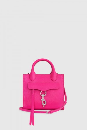 Top Handle Bags Dama Rebecca Minkoff Megan Mini Tote Flamingo | 3156948-IL