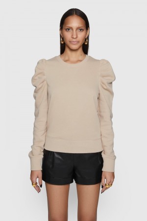 Topuri Dama Rebecca Minkoff Janine Sweatshirt Maro | 5840321-OK