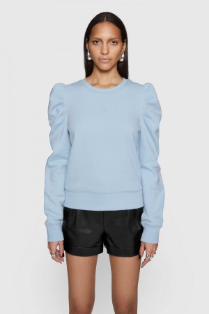 Topuri Dama Rebecca Minkoff Janine Sweatshirt Albastri | 0371268-EQ