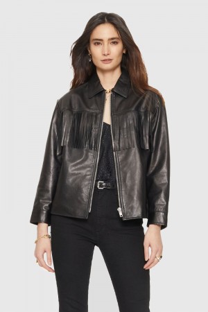 Îmbrăcăminte Exterioară Dama Rebecca Minkoff Shannon Jacket Negrii | 9456713-NA